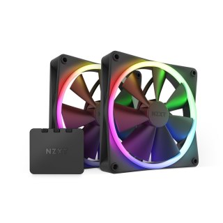 Wentylator NZXT F140 PWM, 2 szt. ze sterownikiem, czarny