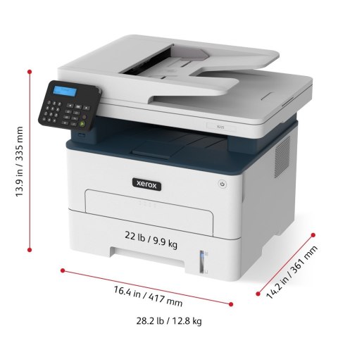 Xerox B225V_DNI drukarka wielofunkcyjna Laser A4 1200 x 1200 DPI 36 stron/min Wi-Fi