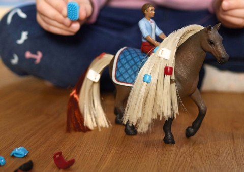 Schleich 42586 Horse Club Sofia's Beauties Zestaw startowy Leo i Rocky Koń z włosami do stylizacji