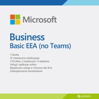 Microsoft 365 Business Basic EEA (no Teams) MICROSOFT ABCloud-77240