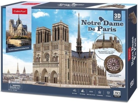 CUBIC FUN WORLD'S GREAT ARCHITECTURE 306-20260 PUZZLE 3D - NOTRE DAME