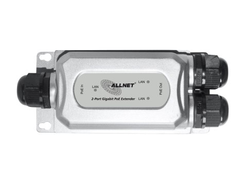 ALLNET ALL-PR2013O-30W - Network repeater - 1000 Mbit/s - Ethernet LAN - Black - Silver