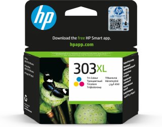 ORIGINAL HP 303XL HIGH YIELD/TRI-COLOR INK CARTRIDGE