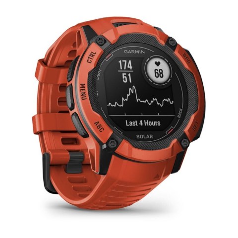 Zegarek sportowy Garmin Instinct 2X SOLAR Czerwony