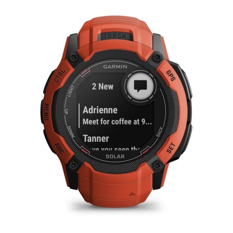 Zegarek sportowy Garmin Instinct 2X SOLAR Czerwony