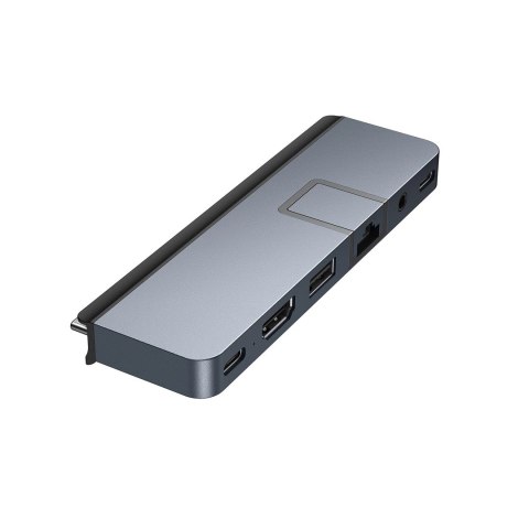 HYPER DUO PRO 7-in-2 USB-C Hub USB Type-C 104 Mbit/s Szary