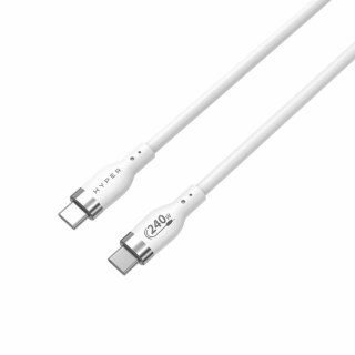 HYPER HJ4001WHGL kabel USB USB 2.0 1 m USB C Biały