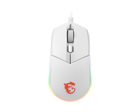 MSI CLUTCH GM11 WHITE myszka Oburęczny USB Typu-A Optyczny 5000 DPI