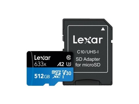 Lexar 633x 512 GB MicroSDXC UHS-I Klasa 10