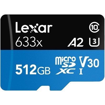 Lexar 633x 512 GB MicroSDXC UHS-I Klasa 10