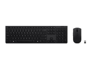 Lenovo 4X31K03968 klawiatura Dołączona myszka Biuro RF Wireless + Bluetooth US English Szary