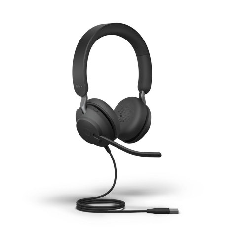 Jabra Evolve2 40 SE Zestaw słuchawkowy Przewodowa Opaska na głowę Połączenia/muzyka USB Type-C Czarny