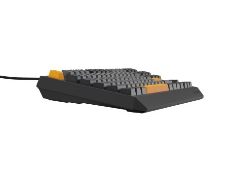 GENESIS Thor 230 TKL klawiatura Gaming USB + RF Wireless + Bluetooth QWERTY Czarny, Szary, Pomarańczowy