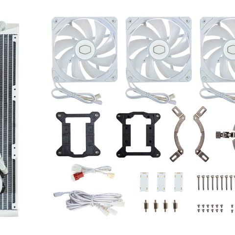 Cooler Master MasterLiquid 360L Core ARGB White Procesor Liquid cooling kit 12 cm Biały