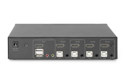 DIGITUS PRZEŁĄCZNIK KVM 4 PORTOWY HDMI, 4K 30HZ DS-12880