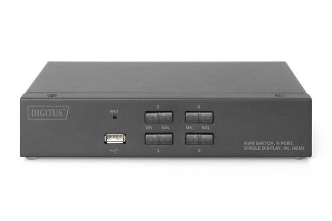 DIGITUS PRZEŁĄCZNIK KVM 4 PORTOWY HDMI, 4K 30HZ DS-12880