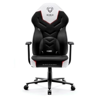 Fotel gamingowy DIABLO X-GAMER fotel czarno-biały