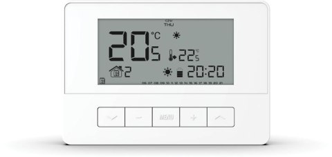 Przewodowy regulator pokojowy biały T-4.1 Tech sterowniki