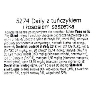 ALMO NATURE Daily Menu Tuńczyk z łososiem 70g