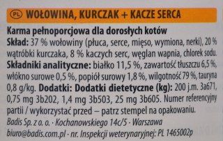 ANIMONDA Carny Adult smak: wołowina, kurczak i kacze serca - mokra karma dla kota - 200g