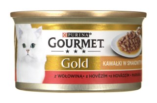 Gourmet Gold Sauce Delight mokra karma dla kota z wołowiną 85g