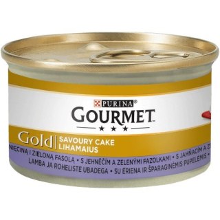 Gourmet Gold Savoury Cake mokra karma dla kota z jagnięcina i zieloną fasolą 85g