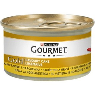 Gourmet Gold Savoury Cake mokra karma dla kota z kurczakiem i marchewką 85g