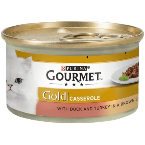 Gourmet Gold mokra karma dla kota z kaczką i indykiem 85g