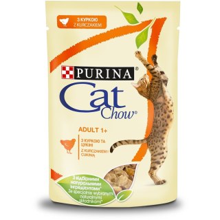 PURINA CAT CHOW Adult mokra karma dla kota z kurczakiem i cukinią 85g