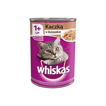 WHISKAS Adult Kaczka - puszka 400g