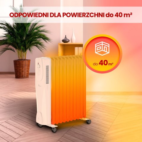 Extralink NY-25W1 | Elektryczny grzejnik olejowy | 2500W, 11 żeberek