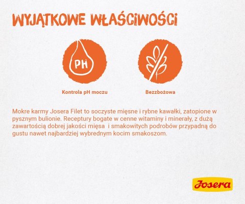 Josera Karma Filet kurczak dla kota 70g Josera Karma Filet kurczak dla kota 70g