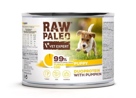 Raw Paleo Turkey&Cod Puppy Can 200g