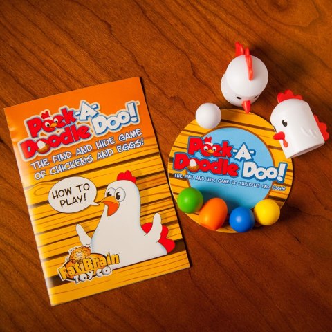 Fat Brain Toy Co. Peek-A-Doodle Doo Gra planszowa Pamięć