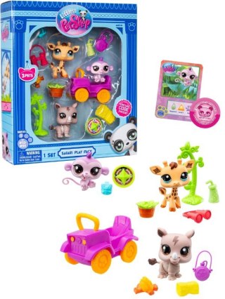 Littlest Pet Shop Zestaw Safari 3 figurki