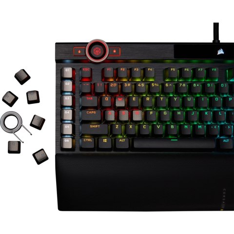 Klawiatura Gamingowa Corsair K100 RGB, Corsair OPX, LED RGB - Czarna