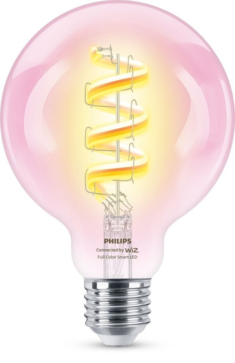 Philips Przezroczysta żarówka LED z widocznym spiralnym żarnikiem 40 W G95 E27