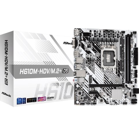 Asrock H610M-HDV/M.2+ D5 Intel H610 LGA 1700 micro ATX