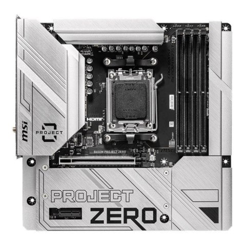 MSI B650M PROJECT ZERO płyta główna AMD B650 Gniazdo AM5 micro ATX