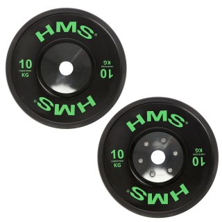 BTBR Set zestaw talerzy olimpijskich Bumper- 2x (10kg,15kg,20kg,25kg) HMS BTBR SET