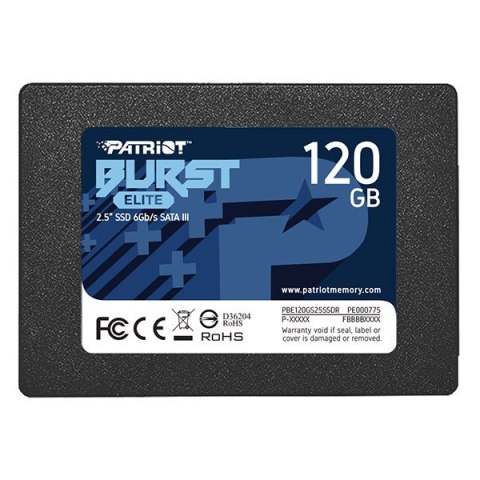 Dysk SSD PATRIOT Burst Elite 120 GB Burst Elite (2.5″ /120 GB /SATA III (6 Gb/s) /450MB/s /320MB/s)