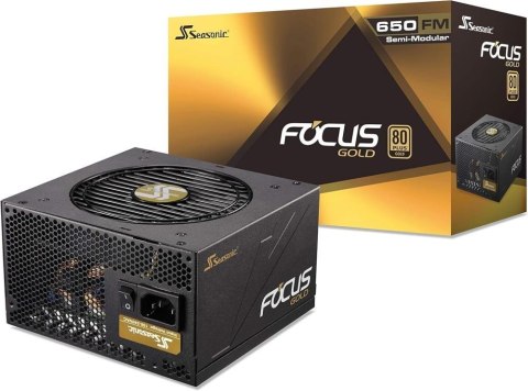 Seasonic Focus Gold 650 moduł zasilaczy 650 W 20+4 pin ATX ATX Czarny