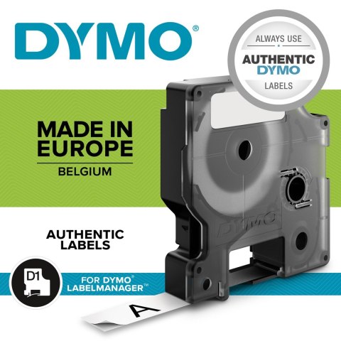 DYMO D1 - Standard Etykiety - Czarny na żółtym - 24mm x 7m