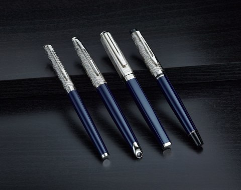 WATERMAN Roller L'Essence du Bleu Expert DeLuxe C.C F Schwarc