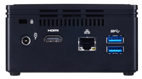 IGABYTE GB-BACE-3160 komputer typu barebone Wielkość PC 0.5L Czarny J3160 1,6 GHz Mini J3160 HD 400 DOS 2Y