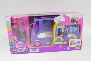 Barbie Extra Minibus koncertowy + Lalka Mini Minis Zestaw HKF84