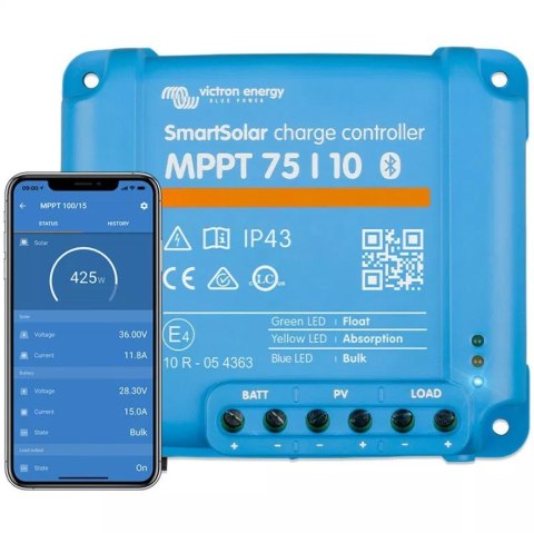 Victron Energy Regulator ładowania Smart 75V/10A BlueTooth