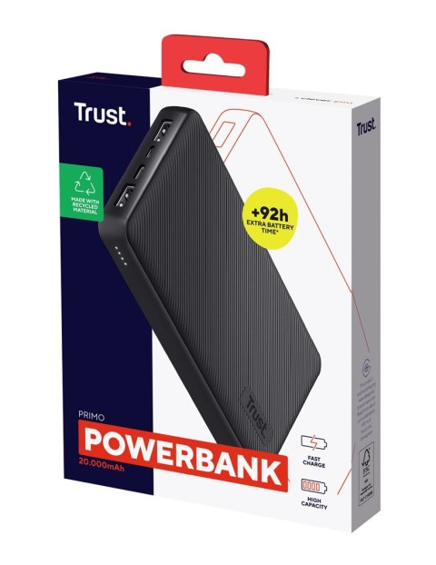 Powerbank TRUST Primo 20000mAh ECO Black