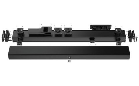 AUDAC SOUNDBAR PROFESJONALNY 3-DROŻNY CZARNY