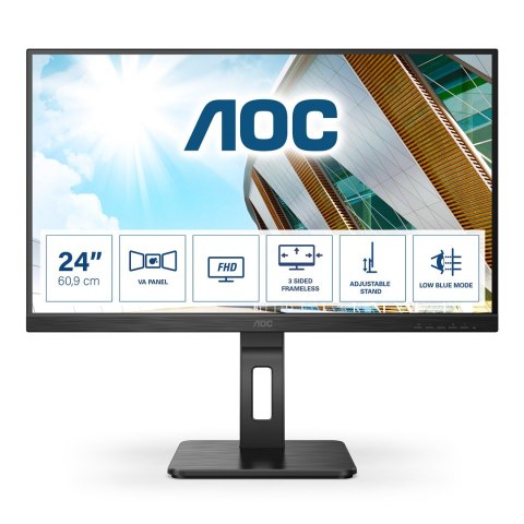 AOC P2 24P2QM LED display 60,5 cm (23.8") 1920 x 1080 px Full HD Czarny